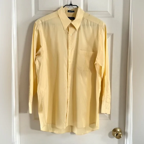Izod‎ Men's Dress Shirt Silky Poplin Easy Care L 16 32/33 - Picture 9 of 9